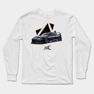 toyota supra a80 deep blue Long Sleeve T-Shirt